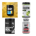 Wettkampfvorbereitung: ESN ISOCLEAR + MST Creatine + 2 weitere – alle enthaltenen Artikel