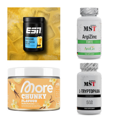 Wettkampfvorbereitung: ESN ISOCLEAR + MST ArgiZinc + 2 weitere – alle enthaltenen Artikel