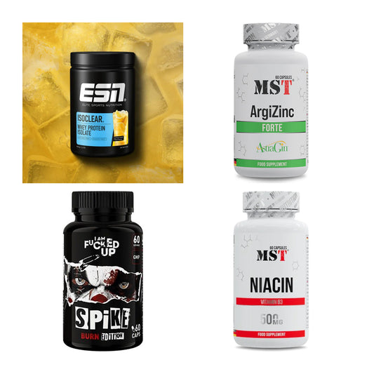 Wettkampfvorbereitung: ESN ISOCLEAR + MST ArgiZinc + 2 weitere – alle enthaltenen Artikel