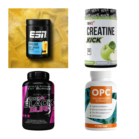Wettkampfvorbereitung: ESN ISOCLEAR + MST Creatine + 2 weitere – alle enthaltenen Artikel