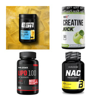 Wettkampfvorbereitung: ESN ISOCLEAR + MST Creatine + 2 weitere