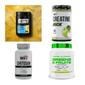 Wettkampfvorbereitung: ESN ISOCLEAR + MST Creatine + 2 weitere – alle enthaltenen Artikel