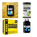 Wettkampfvorbereitung: ESN ISOCLEAR + MST Creatine + 2 weitere – alle enthaltenen Artikel