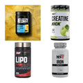 Wettkampfvorbereitung: ESN ISOCLEAR + MST Creatine + 2 weitere – alle enthaltenen Artikel