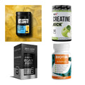 Wettkampfvorbereitung: ESN ISOCLEAR + MST Creatine + 2 weitere – alle enthaltenen Artikel