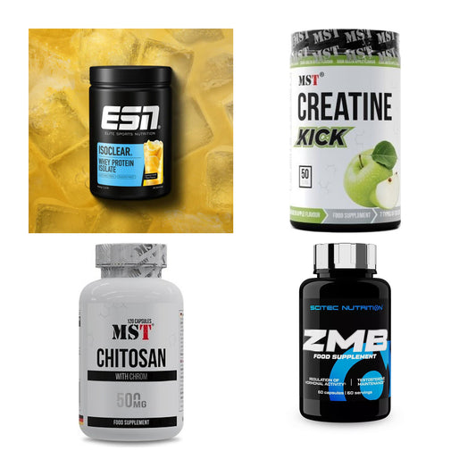 Wettkampfvorbereitung: ESN ISOCLEAR + MST Creatine + 2 weitere – alle enthaltenen Artikel