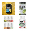 Wettkampfvorbereitung: ESN ISOCLEAR + MST Creatine + 2 weitere – alle enthaltenen Artikel