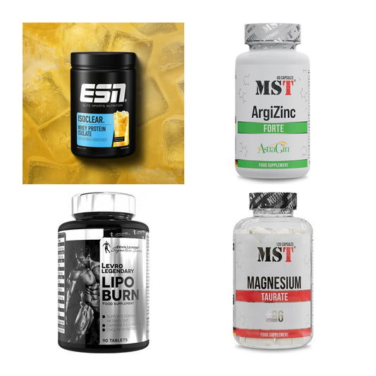 Wettkampfvorbereitung: ESN ISOCLEAR + MST ArgiZinc + 2 weitere – alle enthaltenen Artikel
