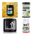 Wettkampfvorbereitung: ESN ISOCLEAR + MST Creatine + 2 weitere – alle enthaltenen Artikel