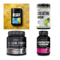 Wettkampfvorbereitung: ESN ISOCLEAR + MST Creatine + 2 weitere – alle enthaltenen Artikel