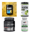 Wettkampfvorbereitung: ESN ISOCLEAR + MST Creatine + 2 weitere – alle enthaltenen Artikel