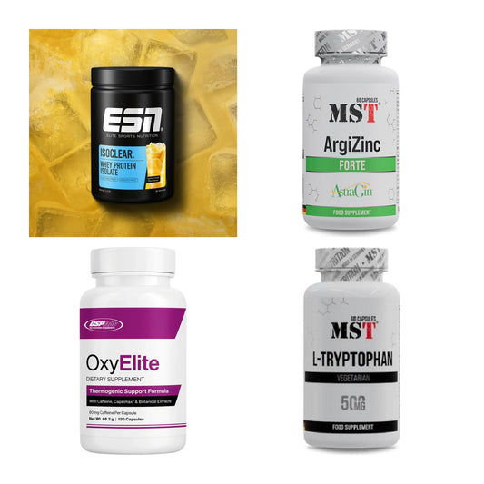 Wettkampfvorbereitung: ESN ISOCLEAR + MST ArgiZinc + 2 weitere – alle enthaltenen Artikel
