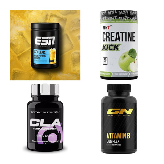Wettkampfvorbereitung: ESN ISOCLEAR + MST Creatine + 2 weitere – alle enthaltenen Artikel