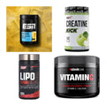Wettkampfvorbereitung: ESN ISOCLEAR + MST Creatine + 2 weitere – alle enthaltenen Artikel