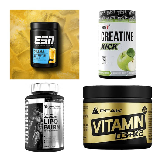 Wettkampfvorbereitung: ESN ISOCLEAR + MST Creatine + 2 weitere – alle enthaltenen Artikel