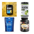 Wettkampfvorbereitung: ESN ISOCLEAR + MST Creatine + 2 weitere – alle enthaltenen Artikel