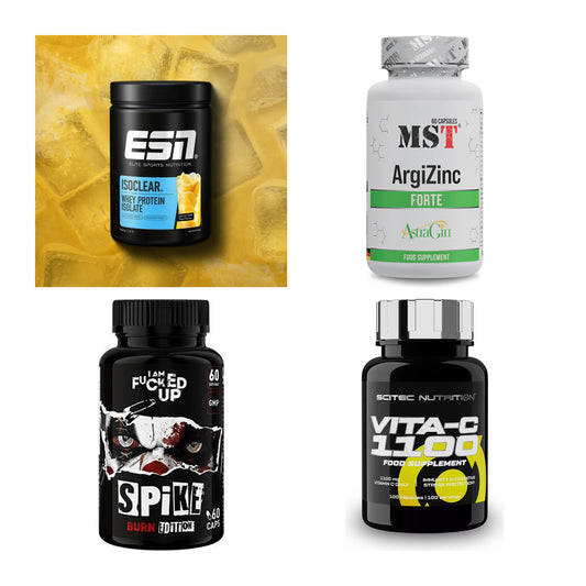 Wettkampfvorbereitung: ESN ISOCLEAR + MST ArgiZinc + 2 weitere – alle enthaltenen Artikel