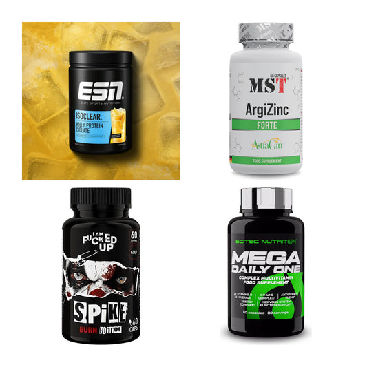 Wettkampfvorbereitung: ESN ISOCLEAR + MST ArgiZinc + 2 weitere – alle enthaltenen Artikel
