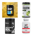 Wettkampfvorbereitung: ESN ISOCLEAR + MST Creatine + 2 weitere – alle enthaltenen Artikel