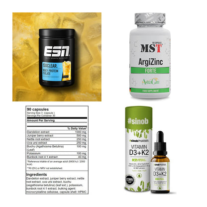 Wettkampfvorbereitung: ESN ISOCLEAR + MST ArgiZinc + 2 weitere – alle enthaltenen Artikel