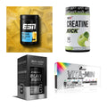 Wettkampfvorbereitung: ESN ISOCLEAR + MST Creatine + 2 weitere – alle enthaltenen Artikel