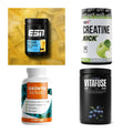 Wettkampfvorbereitung: ESN ISOCLEAR + MST Creatine + 2 weitere – alle enthaltenen Artikel