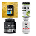 Wettkampfvorbereitung: ESN ISOCLEAR + MST Creatine + 2 weitere – alle enthaltenen Artikel