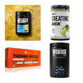 Wettkampfvorbereitung: ESN ISOCLEAR + MST Creatine + 2 weitere – alle enthaltenen Artikel