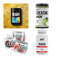 Wettkampfvorbereitung: ESN ISOCLEAR + MST Creatine + 2 weitere – alle enthaltenen Artikel