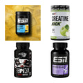 Wettkampfvorbereitung: ESN ISOCLEAR + MST Creatine + 2 weitere – alle enthaltenen Artikel
