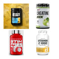 Wettkampfvorbereitung: ESN ISOCLEAR + MST Creatine + 2 weitere – alle enthaltenen Artikel