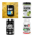 Wettkampfvorbereitung: ESN ISOCLEAR + MST Creatine + 2 weitere – alle enthaltenen Artikel