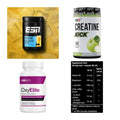 Wettkampfvorbereitung: ESN ISOCLEAR + MST Creatine + 2 weitere – alle enthaltenen Artikel