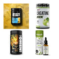 Wettkampfvorbereitung: ESN ISOCLEAR + MST Creatine + 2 weitere – alle enthaltenen Artikel