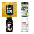 Wettkampfvorbereitung: ESN ISOCLEAR + MST Creatine + 2 weitere – alle enthaltenen Artikel