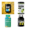 Wettkampfvorbereitung: ESN ISOCLEAR + MST Creatine + 2 weitere – alle enthaltenen Artikel