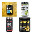 Wettkampfvorbereitung: ESN ISOCLEAR + MST Creatine + 2 weitere – alle enthaltenen Artikel