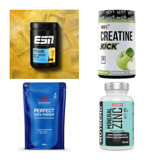 Wettkampfvorbereitung: ESN ISOCLEAR + MST Creatine + 2 weitere – alle enthaltenen Artikel