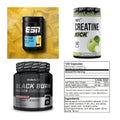 Wettkampfvorbereitung: ESN ISOCLEAR + MST Creatine + 2 weitere – alle enthaltenen Artikel