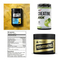 Wettkampfvorbereitung: ESN ISOCLEAR + MST Creatine + 2 weitere – alle enthaltenen Artikel