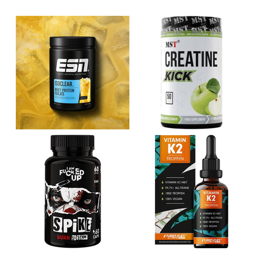 Wettkampfvorbereitung: ESN ISOCLEAR + MST Creatine + 2 weitere – alle enthaltenen Artikel