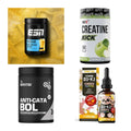 Wettkampfvorbereitung: ESN ISOCLEAR + MST Creatine + 2 weitere – alle enthaltenen Artikel