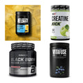 Wettkampfvorbereitung: ESN ISOCLEAR + MST Creatine + 2 weitere – alle enthaltenen Artikel