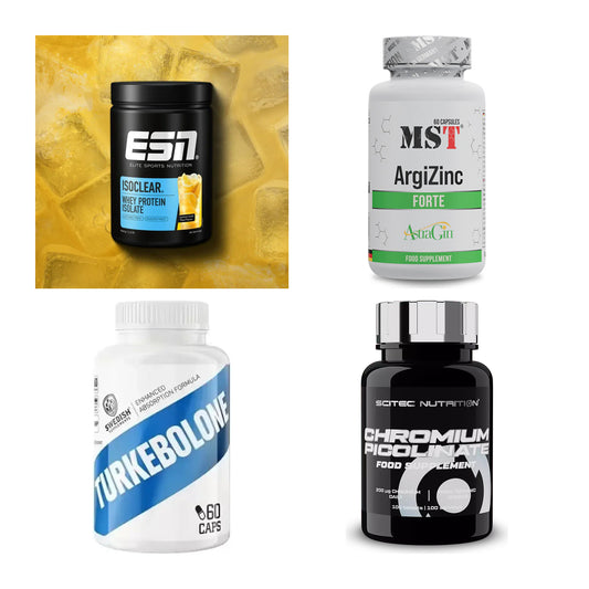 Wettkampfvorbereitung: ESN ISOCLEAR + MST ArgiZinc + 2 weitere – alle enthaltenen Artikel