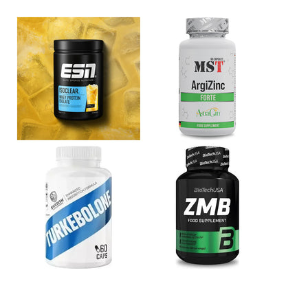 Wettkampfvorbereitung: ESN ISOCLEAR + MST ArgiZinc + 2 weitere – alle enthaltenen Artikel