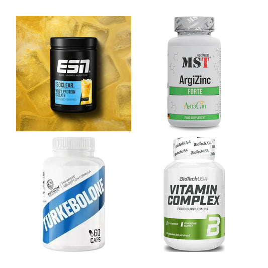 Wettkampfvorbereitung: ESN ISOCLEAR + MST ArgiZinc + 2 weitere – alle enthaltenen Artikel
