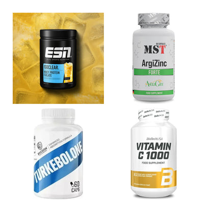 Wettkampfvorbereitung: ESN ISOCLEAR + MST ArgiZinc + 2 weitere – alle enthaltenen Artikel