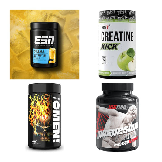 Wettkampfvorbereitung: ESN ISOCLEAR + MST Creatine + 2 weitere – alle enthaltenen Artikel