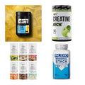 Wettkampfvorbereitung: ESN ISOCLEAR + MST Creatine + 2 weitere – alle enthaltenen Artikel