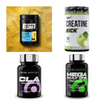 Wettkampfvorbereitung: ESN ISOCLEAR + MST Creatine + 2 weitere – alle enthaltenen Artikel